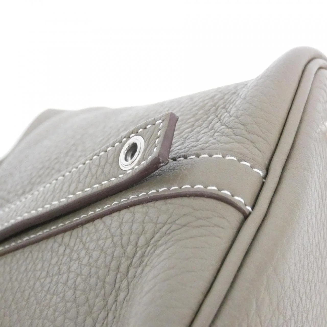 HERMES Picotin 056289CK Handbag Clemence Etoupe Clemence Leather Rank A - Thumbnail 3