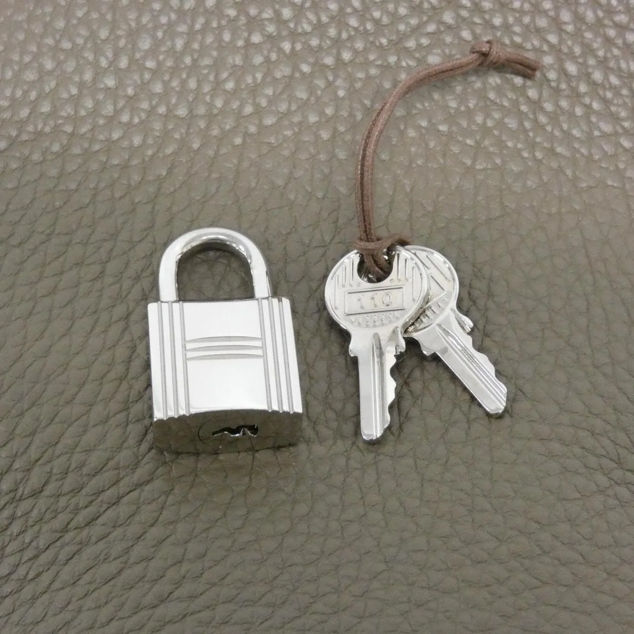 HERMES Picotin 056289CK Handbag Clemence Etoupe Clemence Leather Rank A - Thumbnail 4