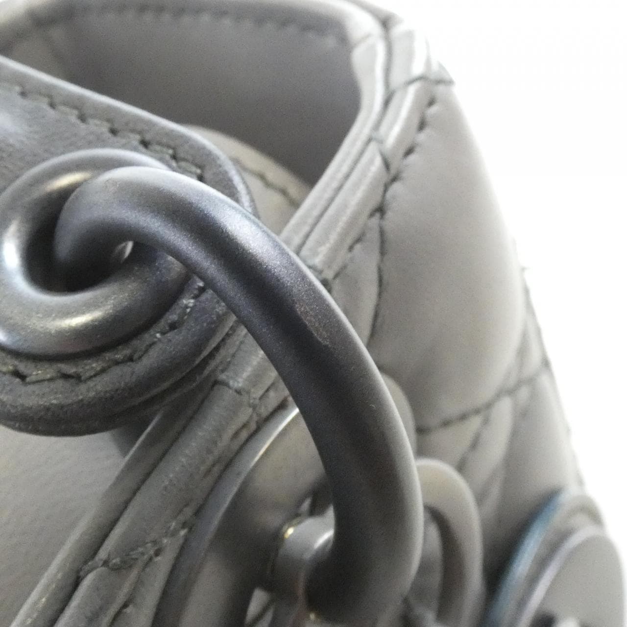 DIOR Lady Dior M0538INFZ Handbag Leather Black Leather - Thumbnail 7