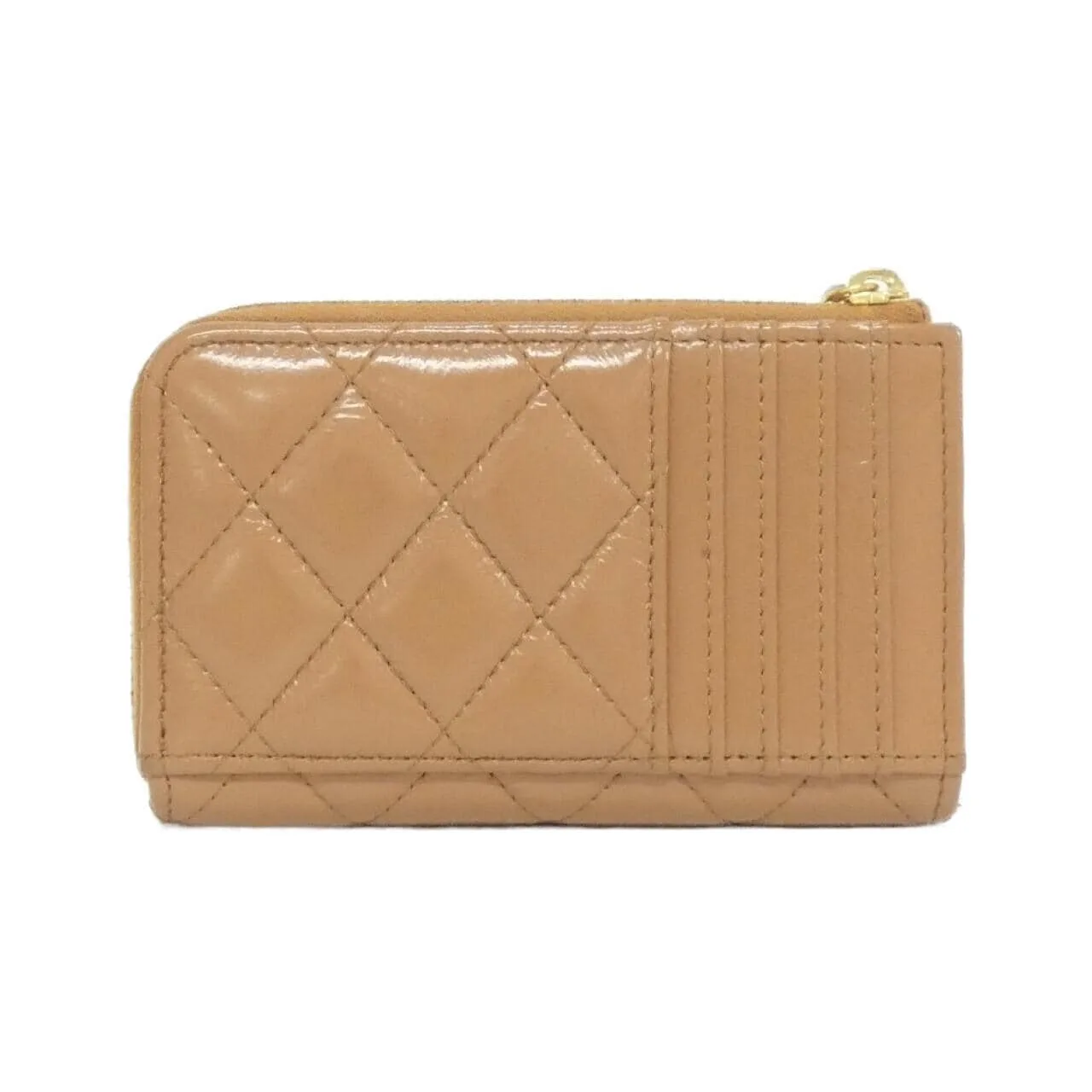 CHANEL AP4265 Card Case Lambskin 米色 羊皮 中古品A - 縮圖 2