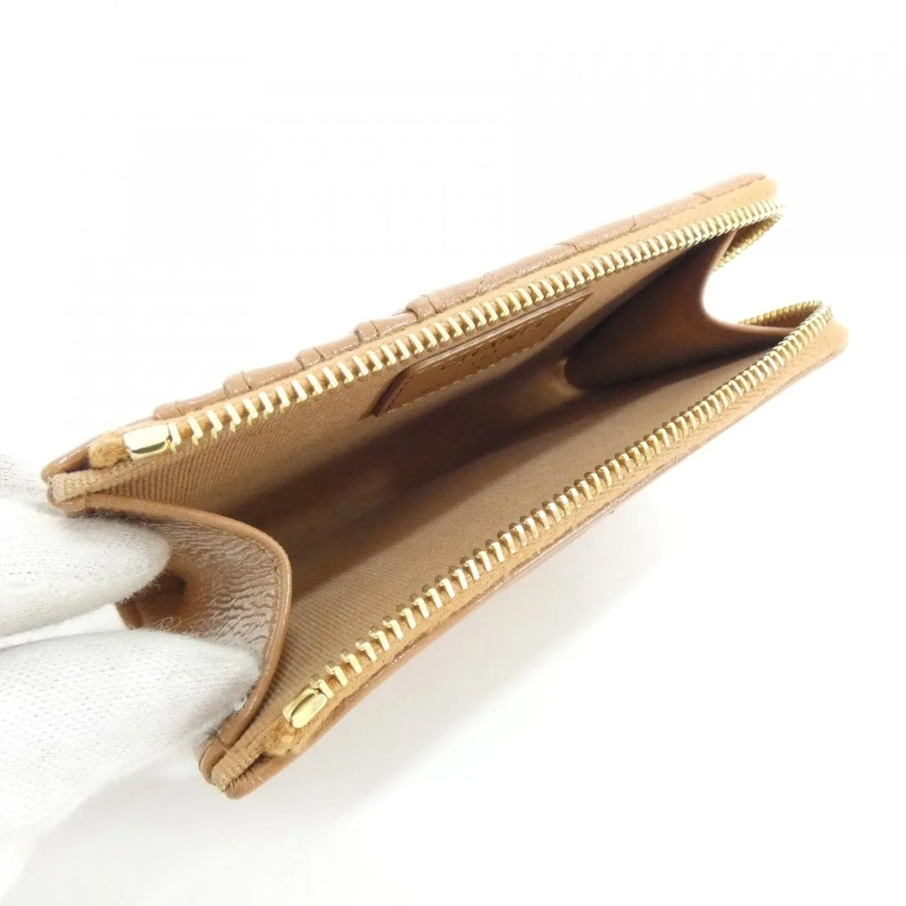 CHANEL AP4265 Card Case Lambskin 米色 羊皮 中古品A - 縮圖 7