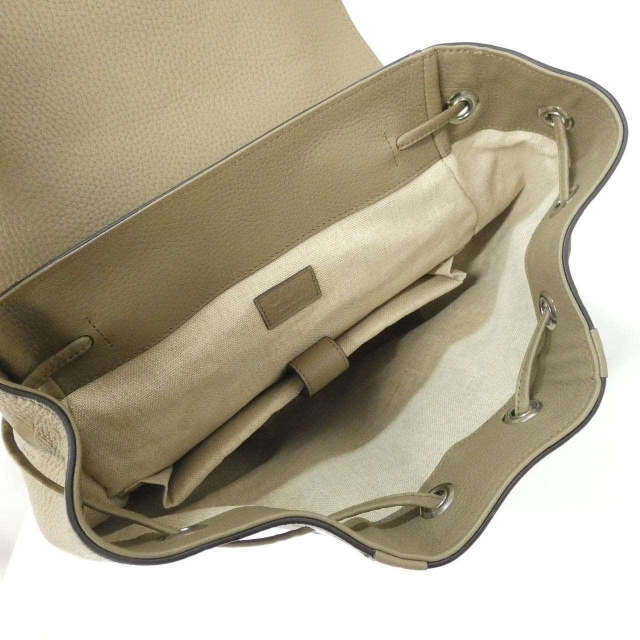 GUCCI 825963 Backpack Leather Taupe 皮革 中古品A - 縮圖 5