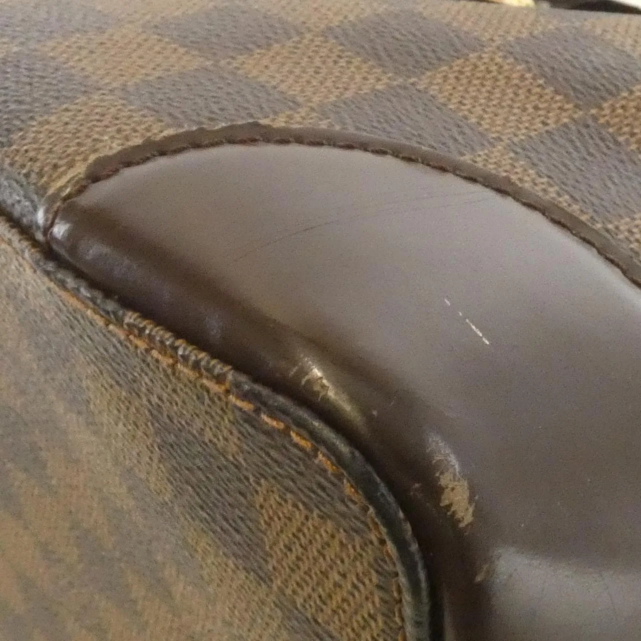 LOUIS VUITTON N51204 Handbag Damier 黑色 Damier 中古品A - 縮圖 3