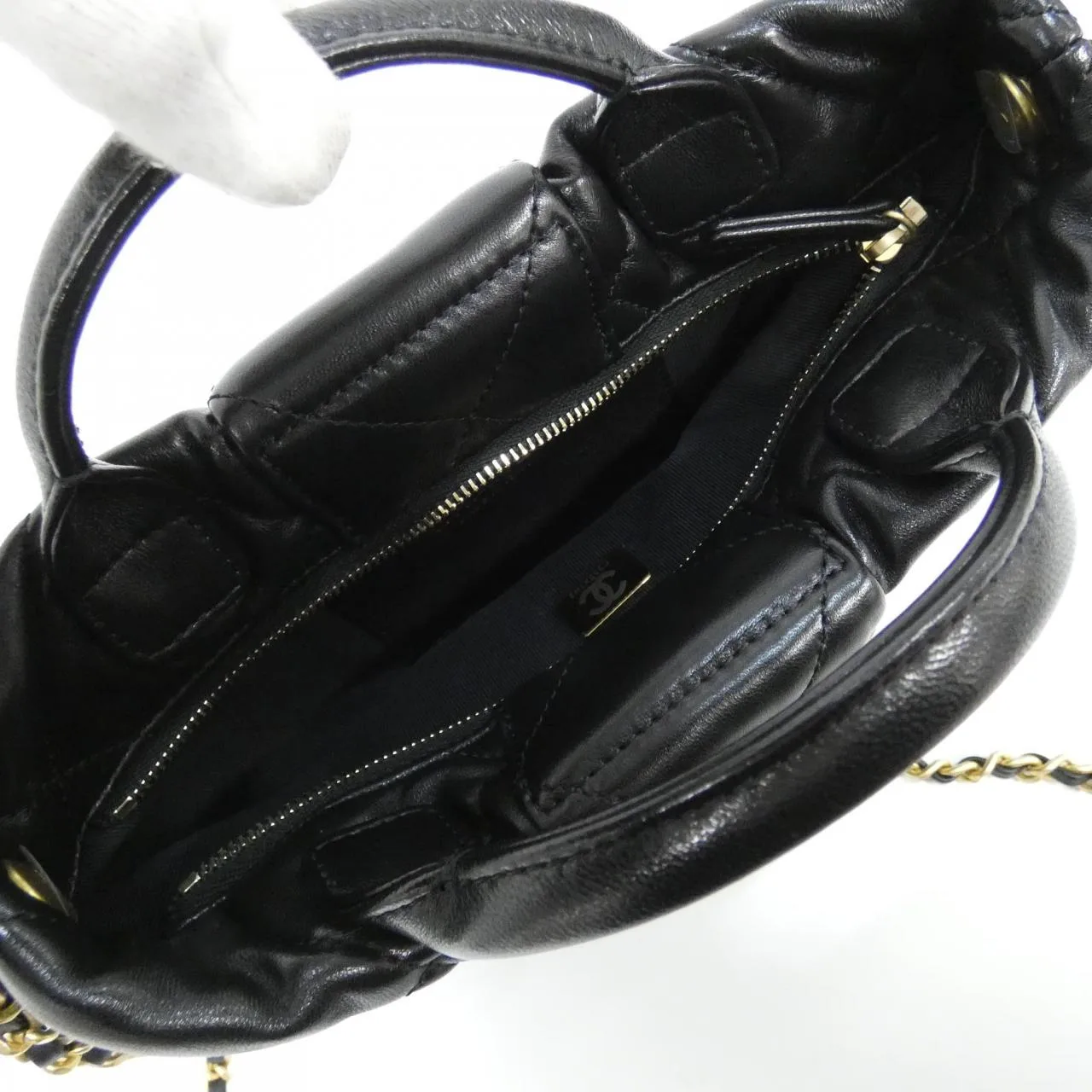 CHANEL AS5849 Handbag Lambskin Black Lambskin Unused - Thumbnail 6