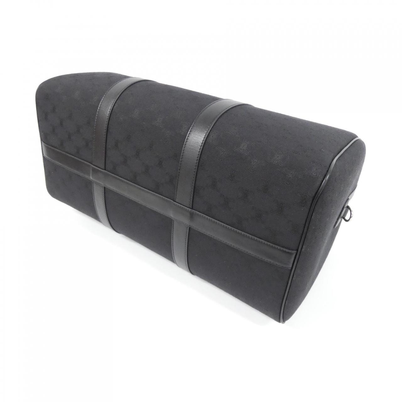 CELINE 190662CE8 Boston Bag Canvas Black Canvas - Thumbnail 3