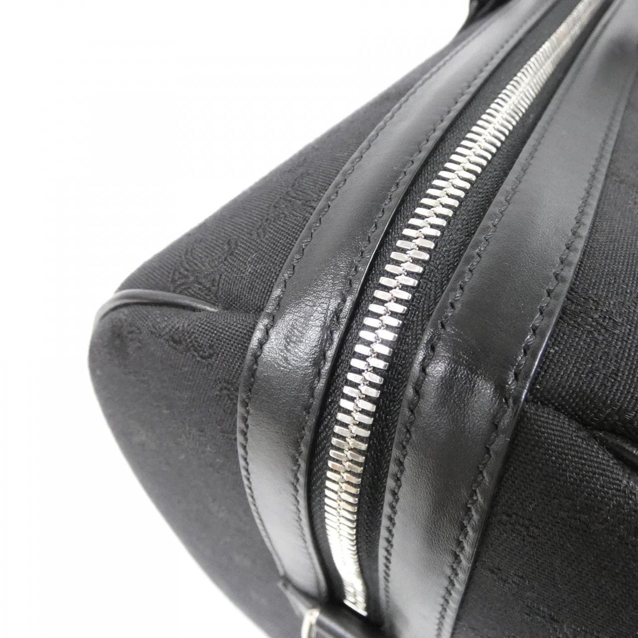 CELINE 190662CE8 Boston Bag Canvas Black Canvas - Thumbnail 4