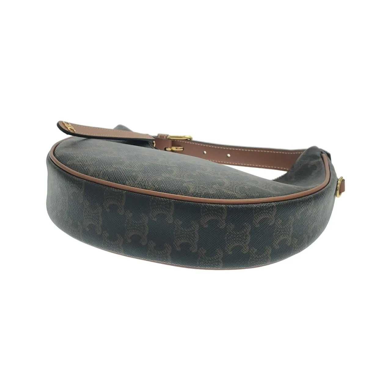 CELINE 120722FQM Shoulder Canvas 黑色 帆布 中古品A - 縮圖 2