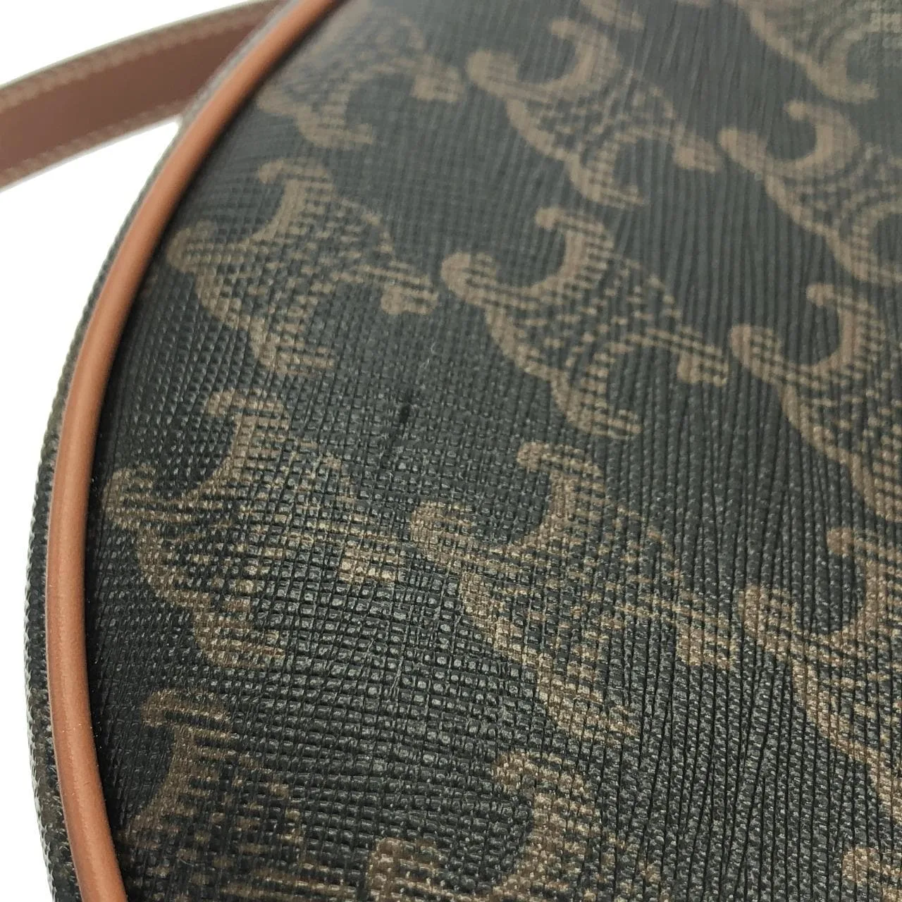 CELINE 120722FQM Shoulder Canvas 黑色 帆布 中古品A - 縮圖 3