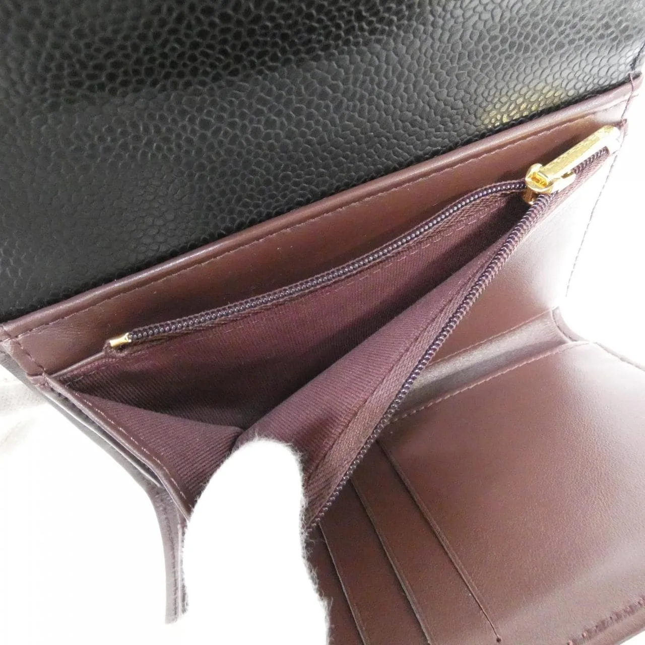 CHANEL Timeless Classic AP0232 Wallet Grained Calfskin Black Grained Calfskin Rank A - Thumbnail 6