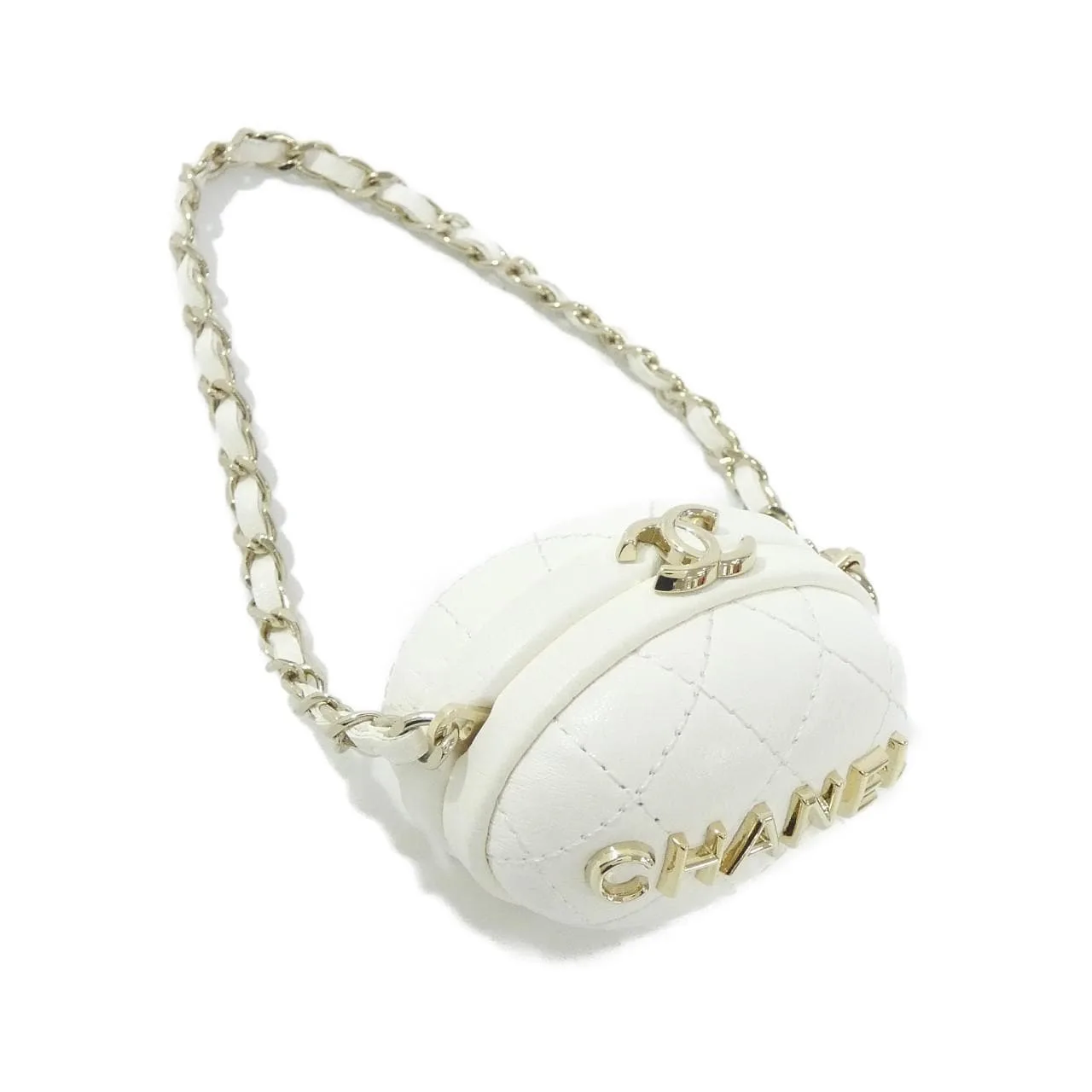 CHANEL AP4946 Key Case Lambskin White
