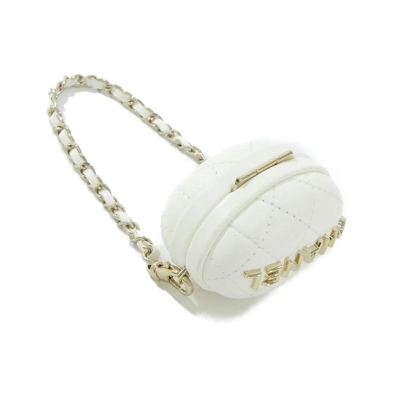 CHANEL AP4946 Key Case Lambskin 白色 羊皮 中古品A - 縮圖 2