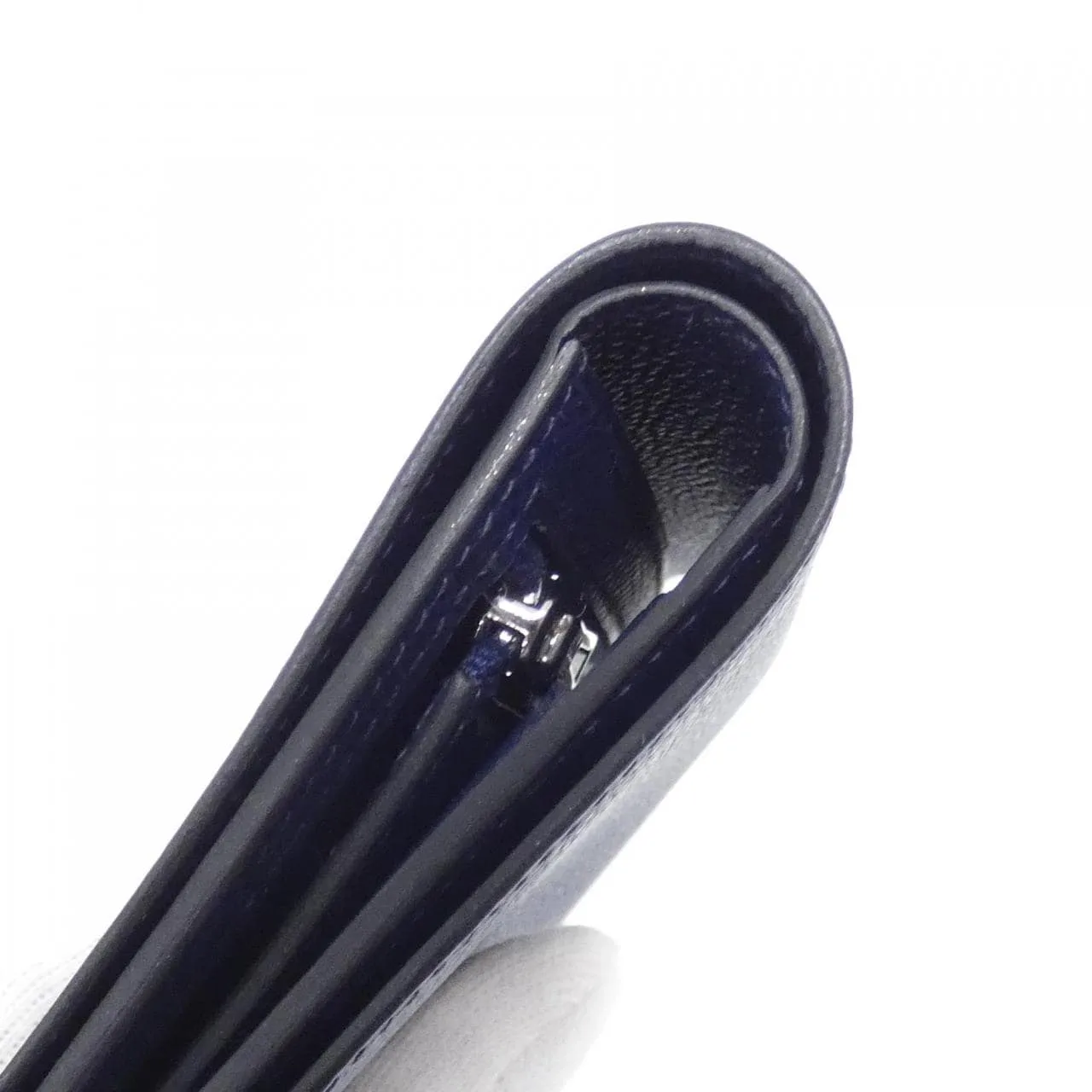 HERMES 039790CK Wallet Epsom Navy Epsom Leather Rank A - Thumbnail 4