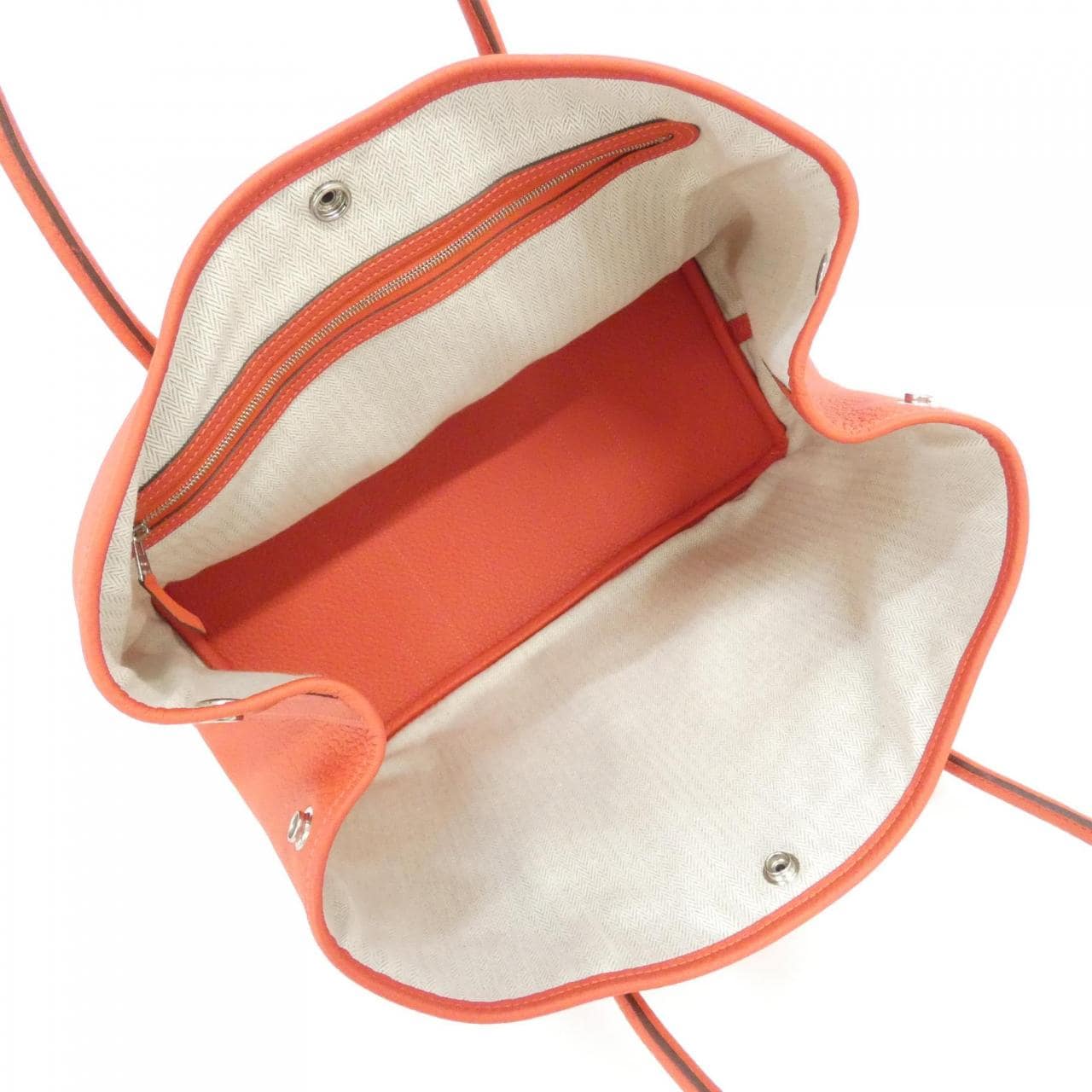 HERMES Garden Party HERMÈS 064423CK Bag Rouge Rank A - Thumbnail 7