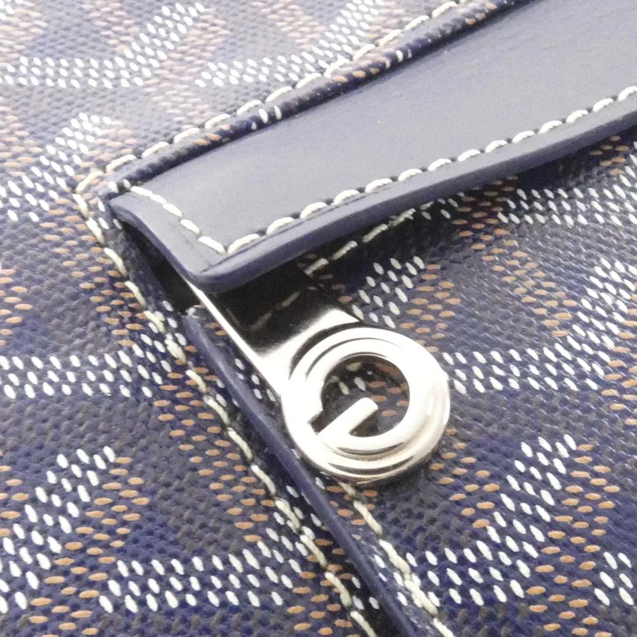 GOYARD ABU SORBONNE Handbag Canvas 黑色 帆布 中古品A - 縮圖 4