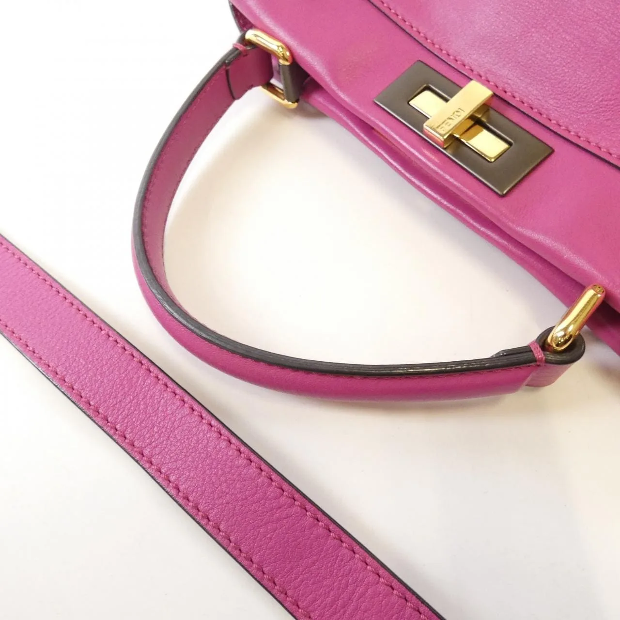 FENDI Peekaboo 8BN290 3ZM Handbag 黑色 中古品B - 縮圖 6