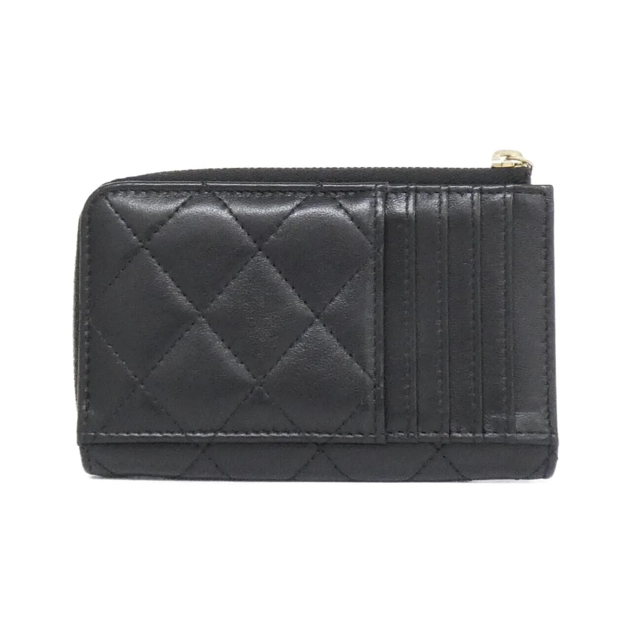 CHANEL Timeless Classic AP3179 Card Case Lambskin 黑色 羊皮 中古品A - 縮圖 2