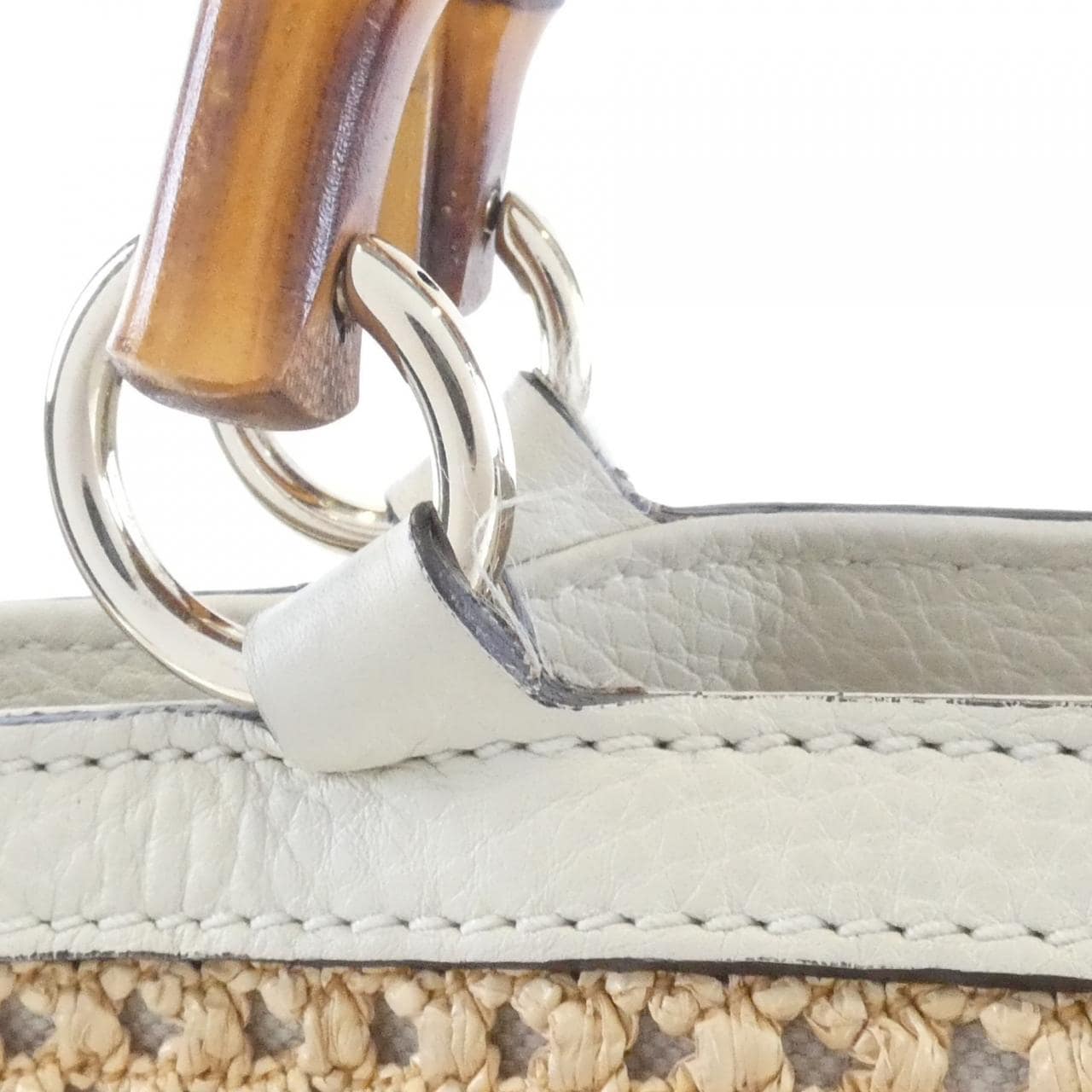 GUCCI 338965 Handbag Leather White Leather - Thumbnail 7