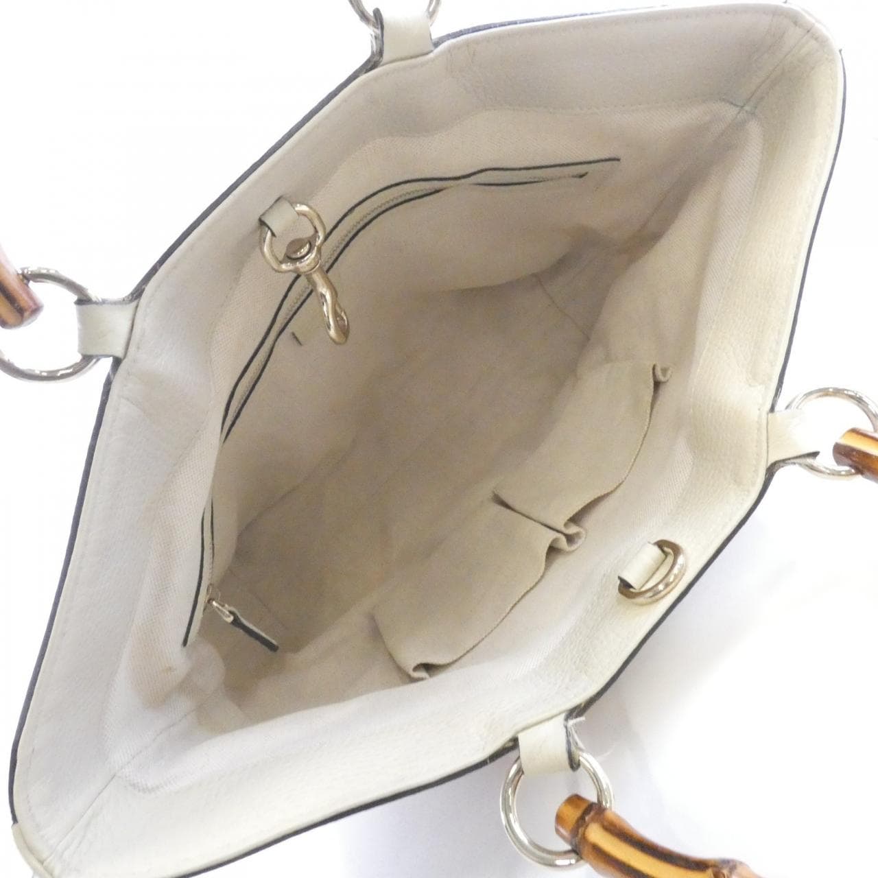 GUCCI 338965 Handbag Leather White Leather - Thumbnail 8