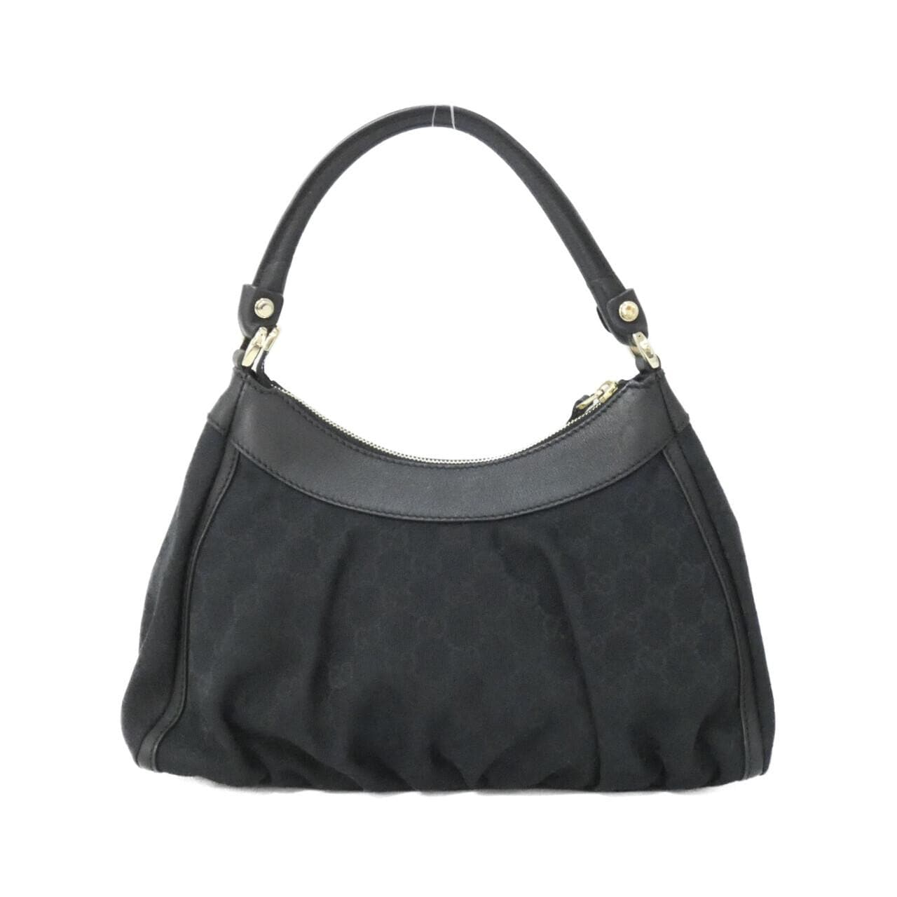 GUCCI 190525 Shoulder Canvas 黑色 帆布 中古品A - 縮圖 2