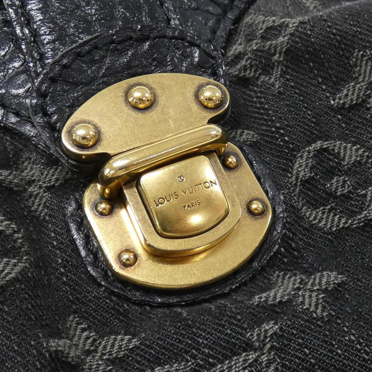LOUIS VUITTON M95608 Shoulder Bag Monogram 黑色 Monogram 中古品A - 縮圖 6