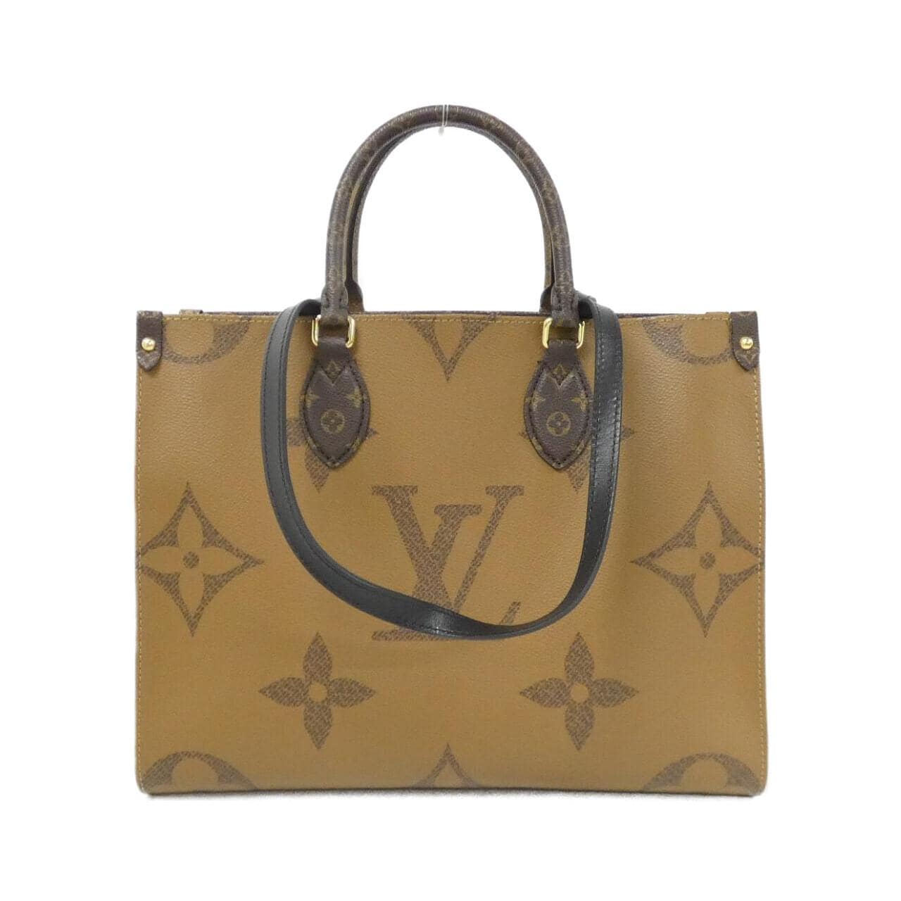 LOUIS VUITTON OnTheGo M45321 Bag Monogram 黑色 Monogram 中古品A - 縮圖 2