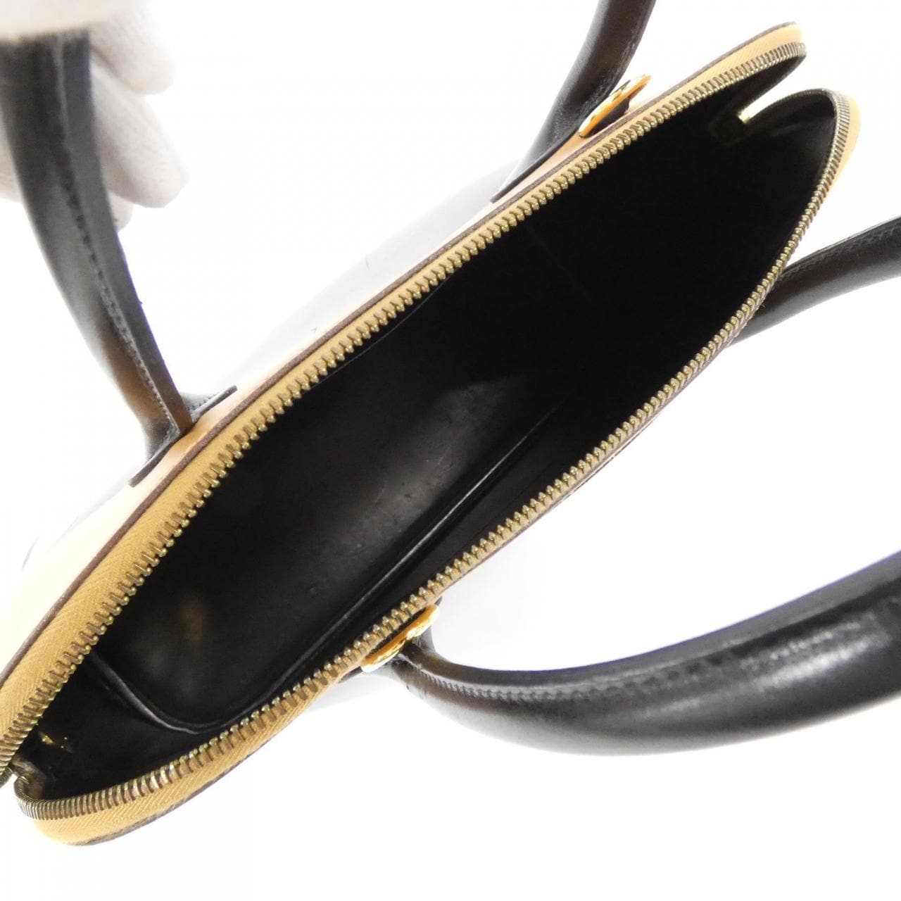 HERMES Handbag Box Calf Black Box Calf Leather - Thumbnail 9