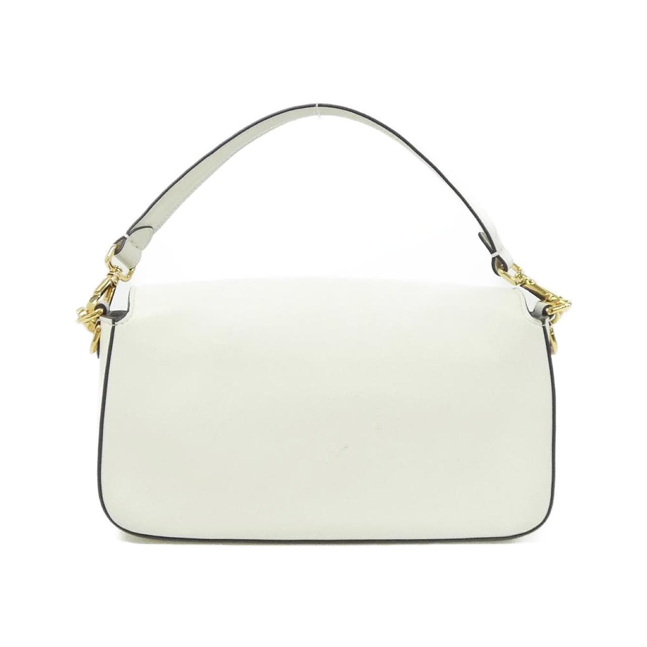 FENDI Baguette 8BR808 ABVE Shoulder Bag Lambskin White Lambskin - Thumbnail 2