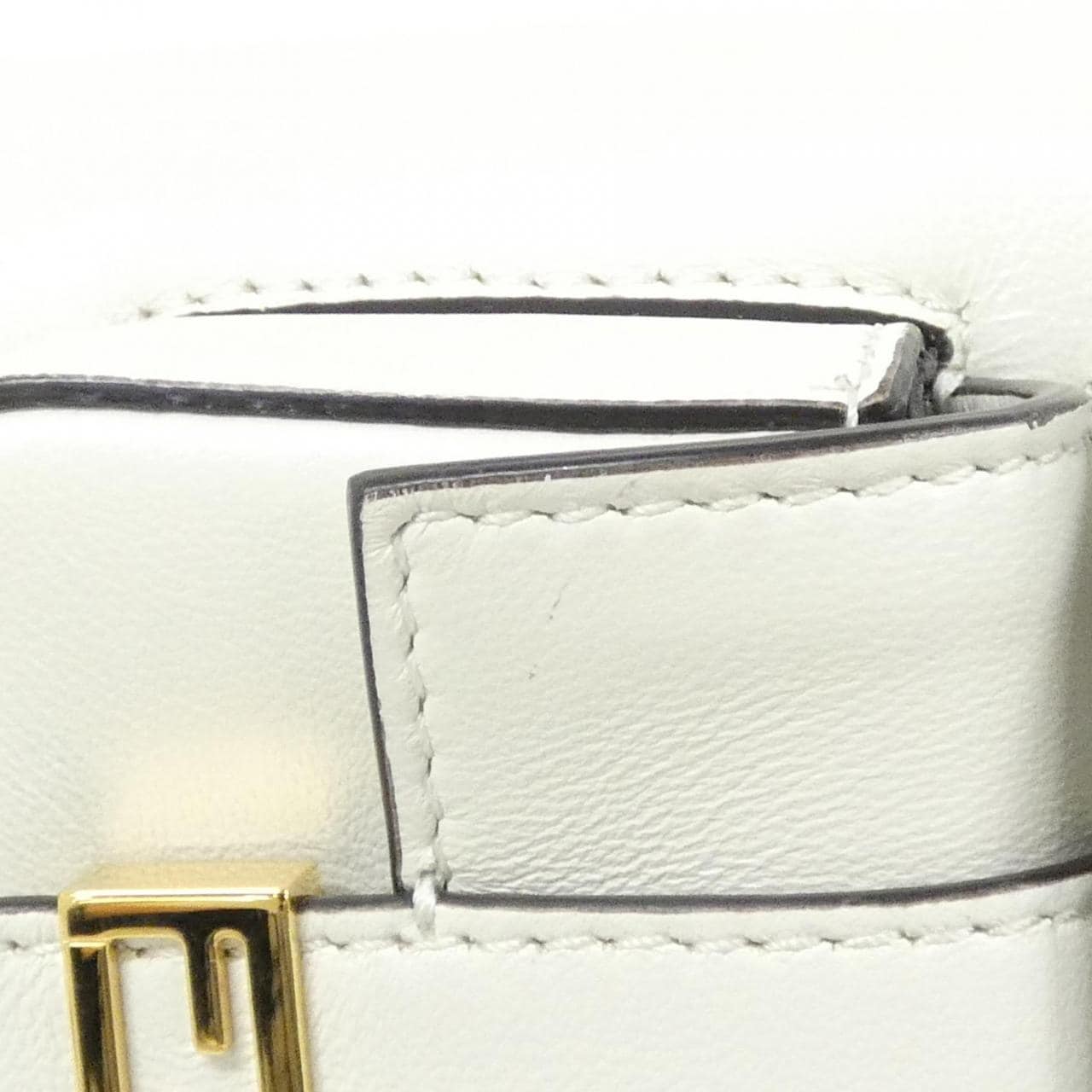 FENDI Baguette 8BR808 ABVE Shoulder Bag Lambskin White Lambskin - Thumbnail 7