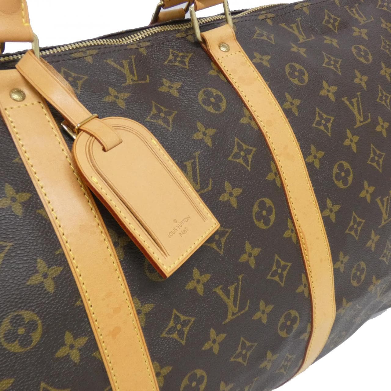 LOUIS VUITTON Keepall M41422 Boston Bag Monogram 黑色 Monogram 中古品A - 縮圖 4