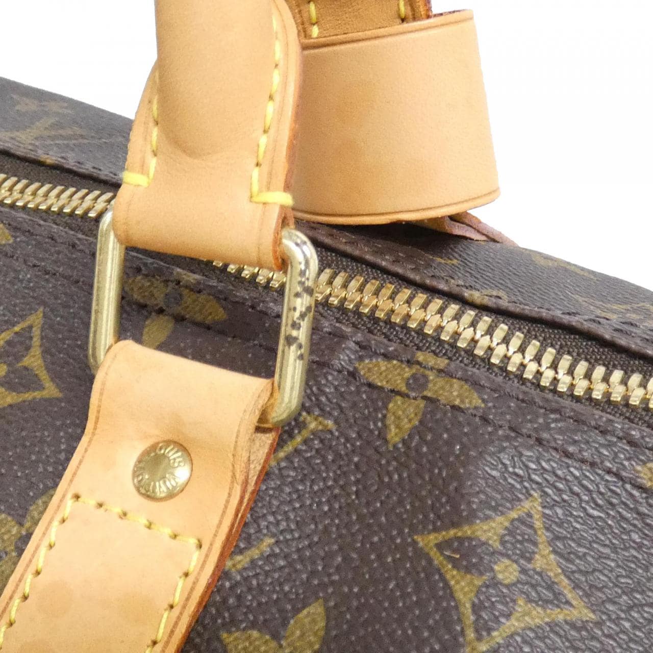 LOUIS VUITTON Keepall M41422 Boston Bag Monogram 黑色 Monogram 中古品A - 縮圖 8