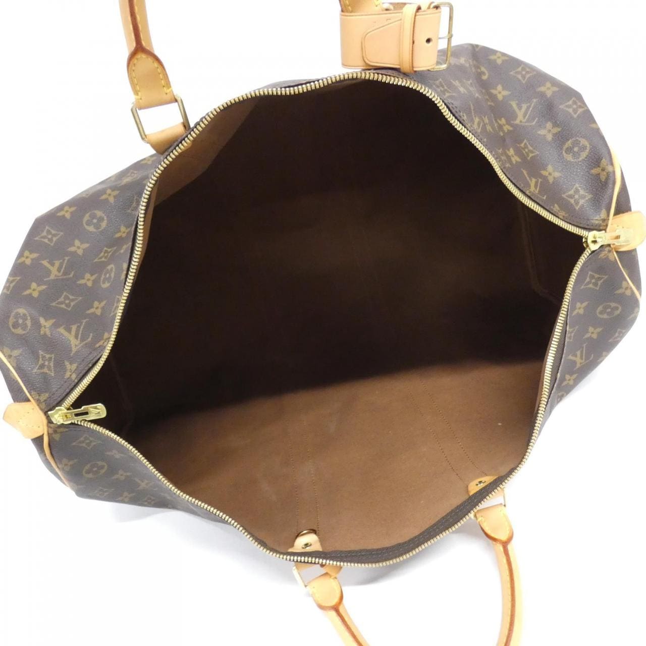 LOUIS VUITTON Keepall M41422 Boston Bag Monogram 黑色 Monogram 中古品A - 縮圖 10