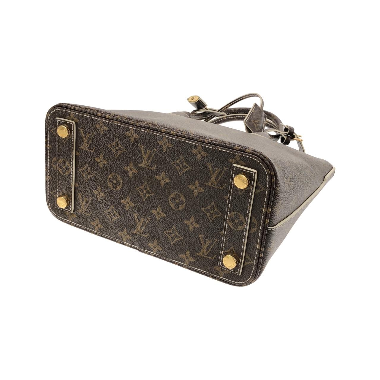 LOUIS VUITTON Lockit M40597 Bag Monogram 黑色 Monogram 中古品A - 縮圖 2