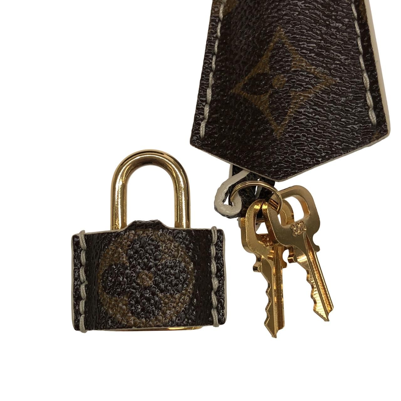 LOUIS VUITTON Lockit M40597 Bag Monogram 黑色 Monogram 中古品A - 縮圖 4