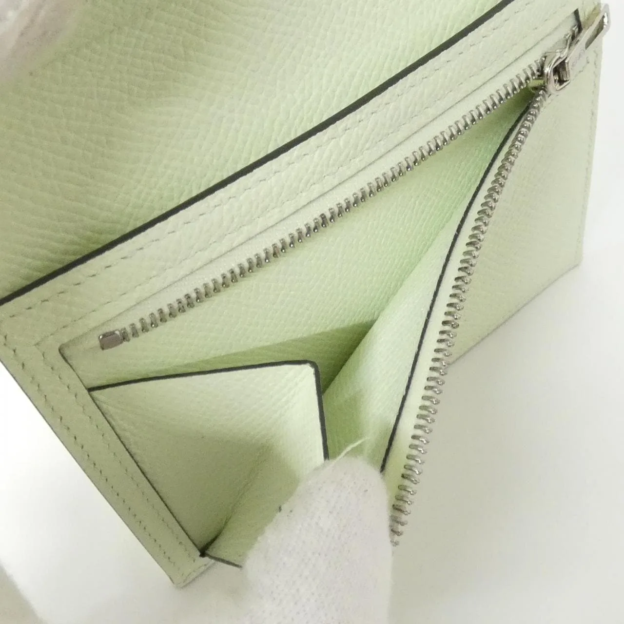 HERMES 039790CK Wallet Epsom 黑色 Epsom 皮 中古品A - 縮圖 7