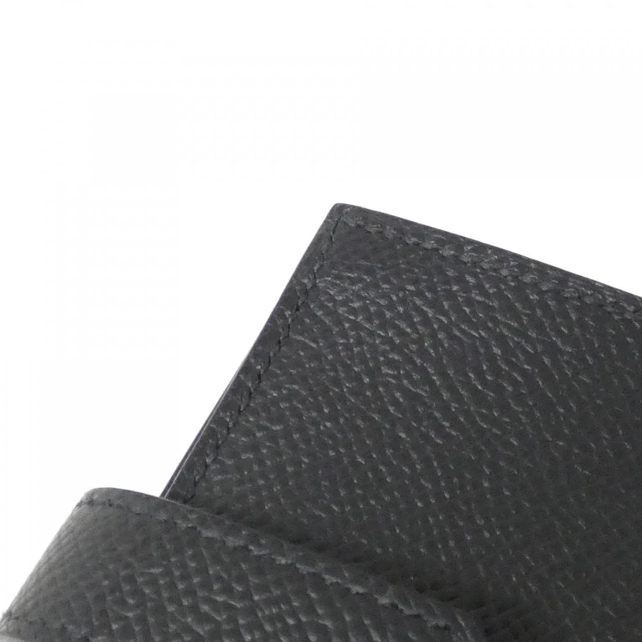 HERMES 082975CY Card Case Epsom 黑色 Epsom 皮 中古品A - 縮圖 4