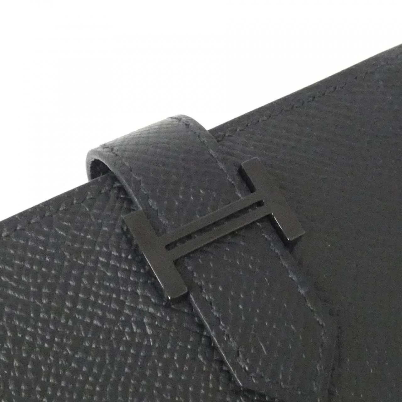 HERMES 082975CY Card Case Epsom 黑色 Epsom 皮 中古品A - 縮圖 6