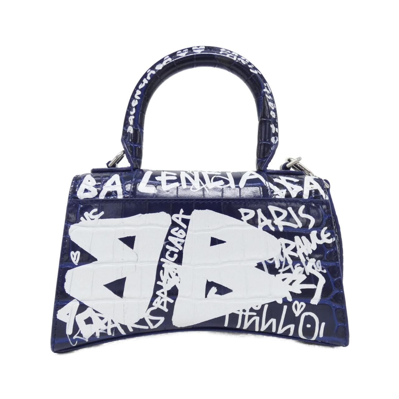 BALENCIAGA Hourglass 592833 1LRXY Handbag Black - Thumbnail 2