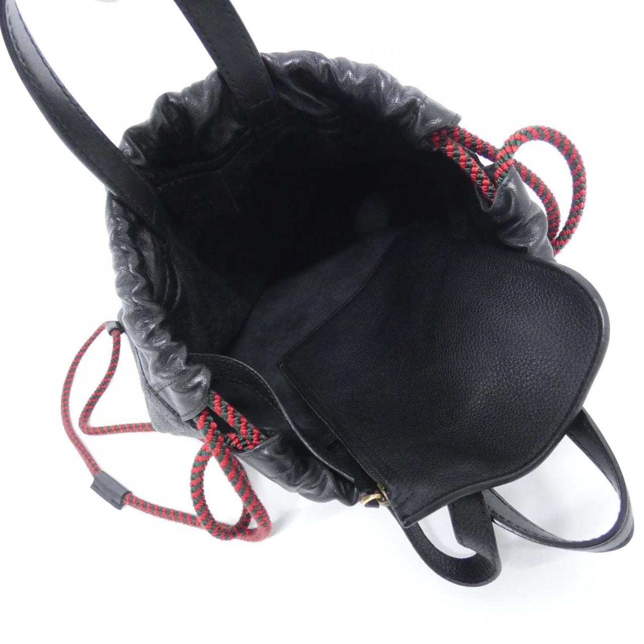 GUCCI 523586 0GCBT Backpack Leather Black Leather Rank A - Thumbnail 9