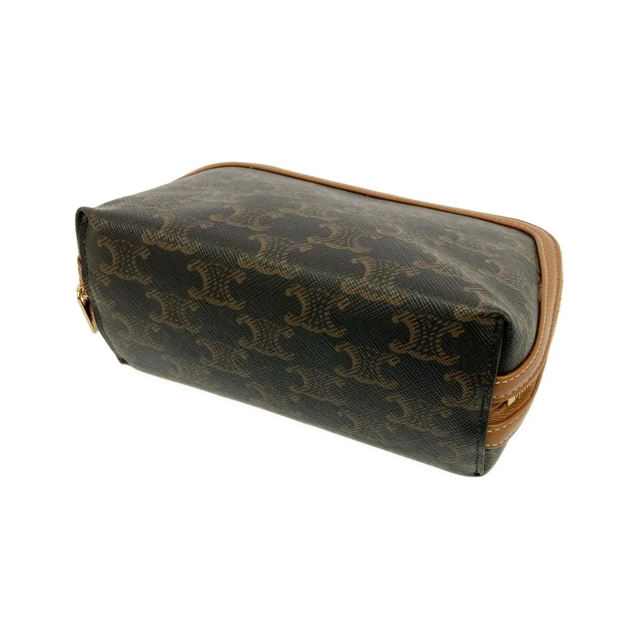 CELINE Triomphe 10E382CBX Shoulder Canvas 黑色 帆布 中古品A - 縮圖 2