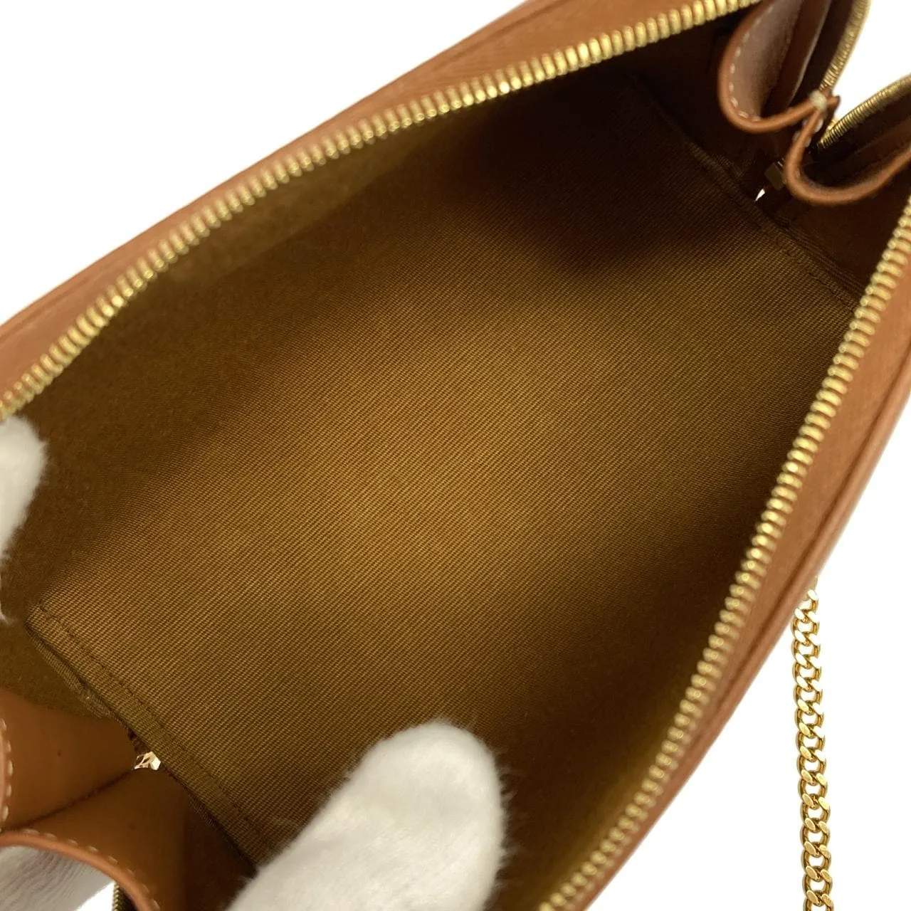 CELINE Triomphe 10E382CBX Shoulder Canvas 黑色 帆布 中古品A - 縮圖 5