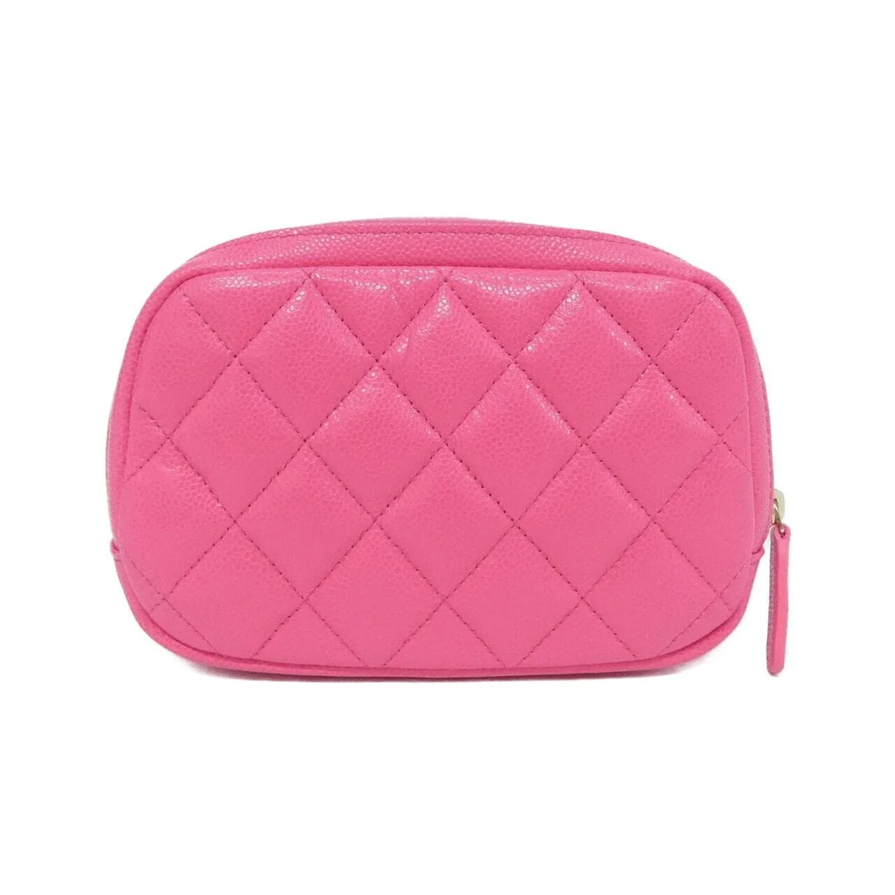 CHANEL Timeless Classic 80909 Pouch Grained Calfskin Pink Grained Calfskin Rank A - Thumbnail 2