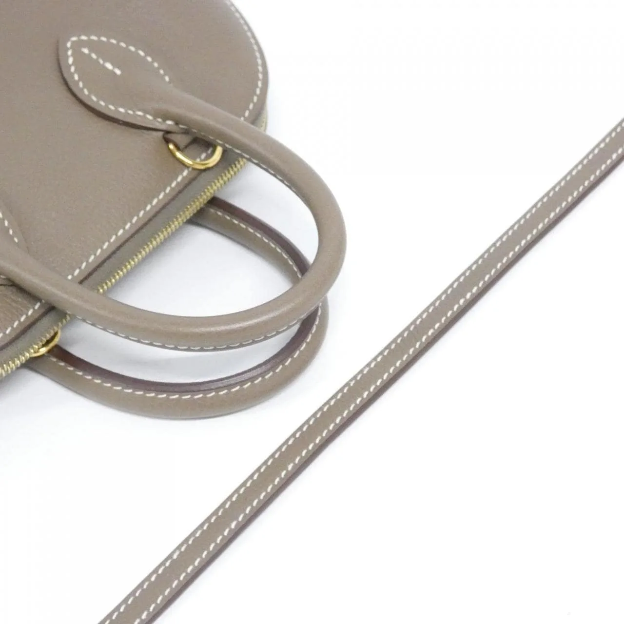 HERMES Bolide 075180CC Handbag Etoupe 中古品A - 縮圖 4