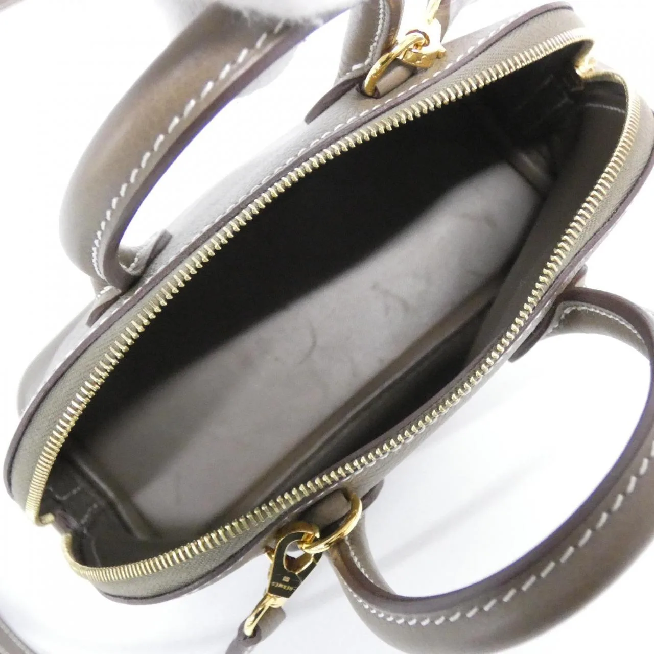 HERMES Bolide 075180CC Handbag Etoupe 中古品A - 縮圖 5