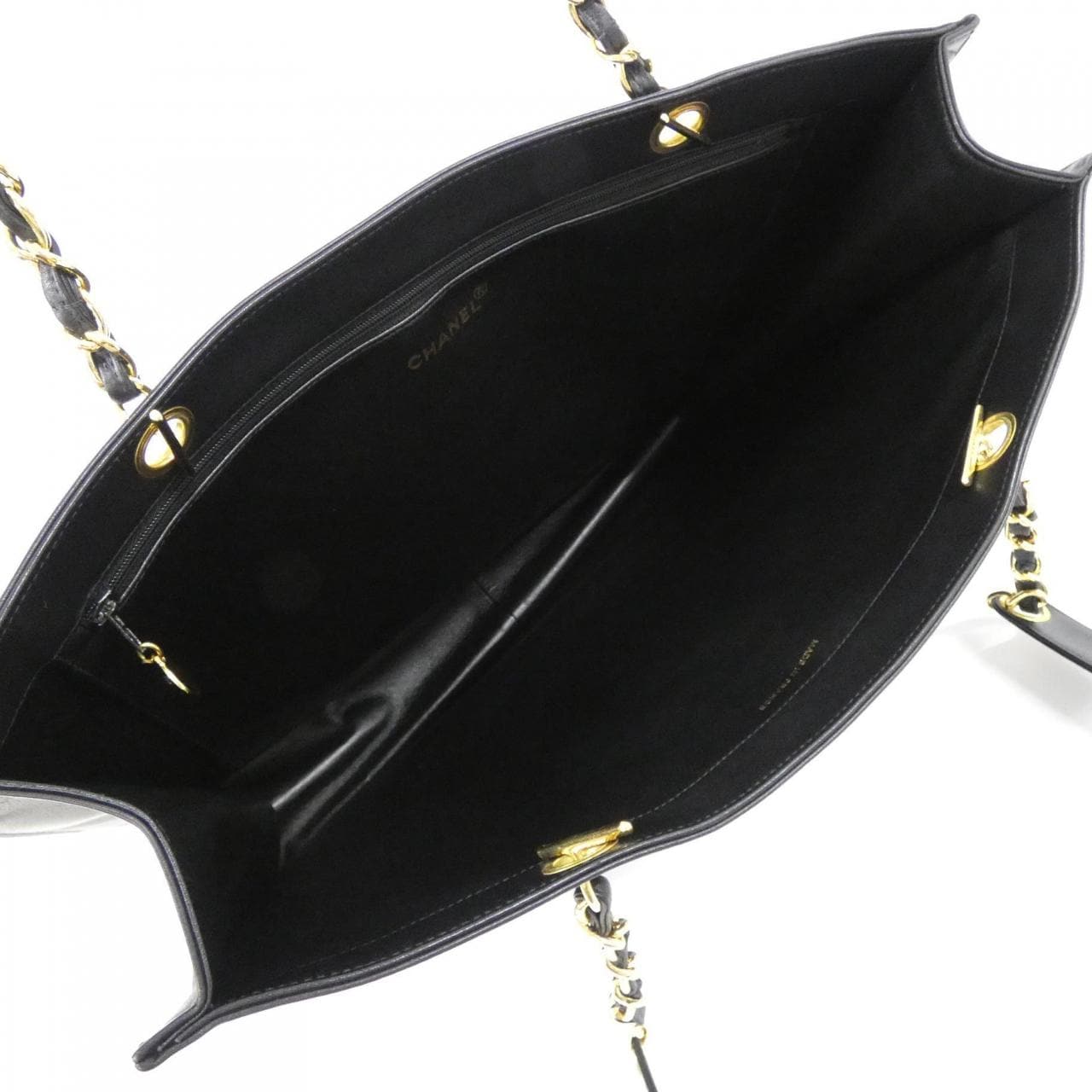 CHANEL 07829 Handbag Lambskin Black Lambskin Rank A - Thumbnail 6