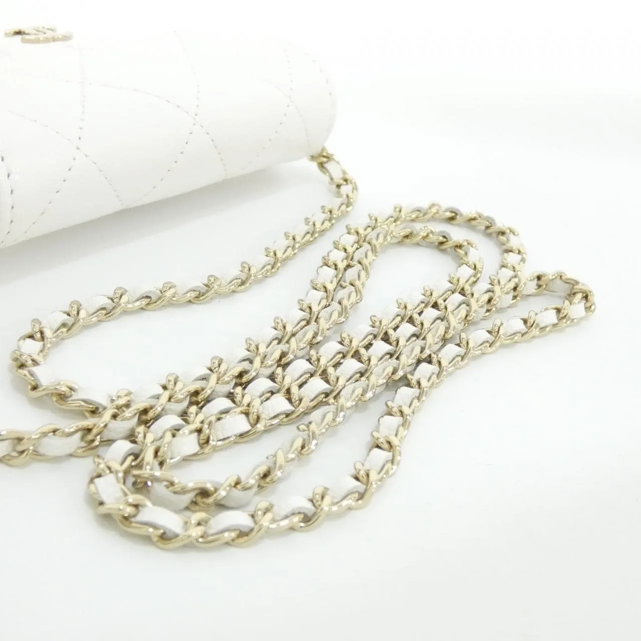 CHANEL Timeless Classic AP0238 Card Case Grained Calfskin White Grained Calfskin Rank A - Thumbnail 5