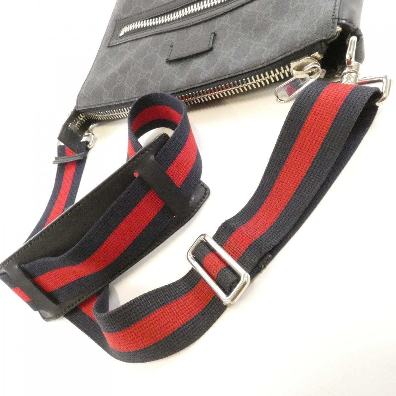 GUCCI 474137 K5RLN Shoulder Canvas Black Canvas - Thumbnail 7