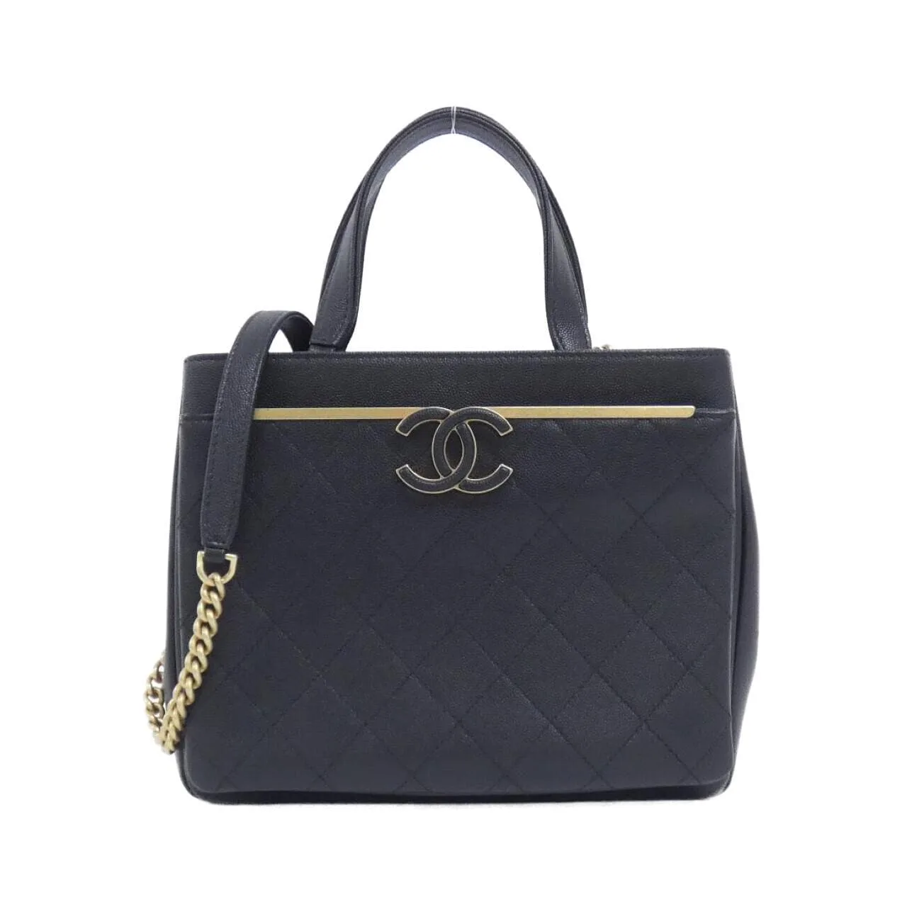 CHANEL Handbag Grained Calfskin