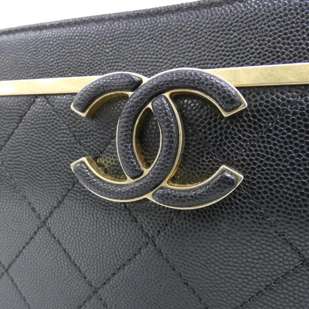 CHANEL Bag Grained Calfskin Black Grained Calfskin - Thumbnail 4
