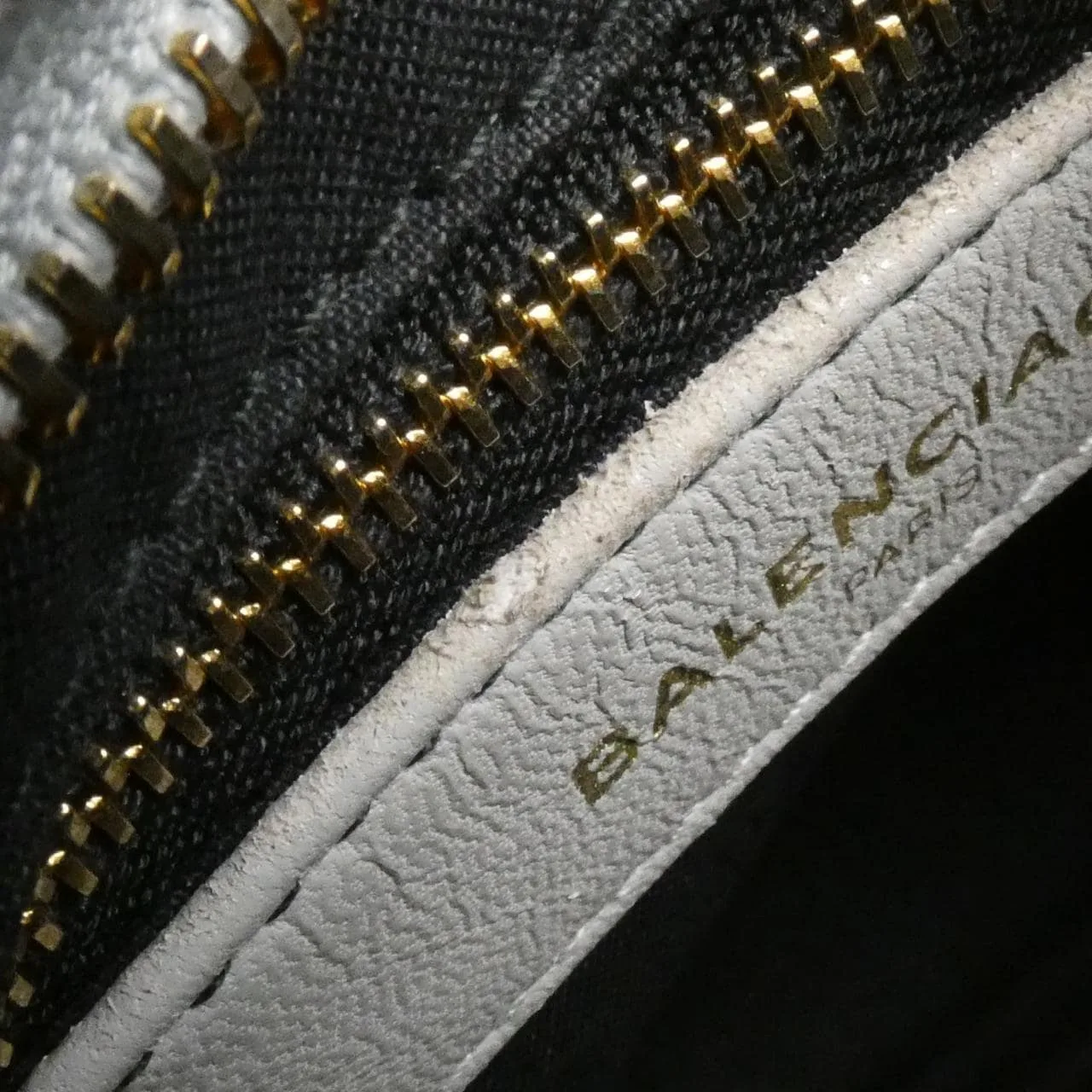 BALENCIAGA 390160 AQ41G Handbag Leather 黑色 皮革 中古品B - 縮圖 10