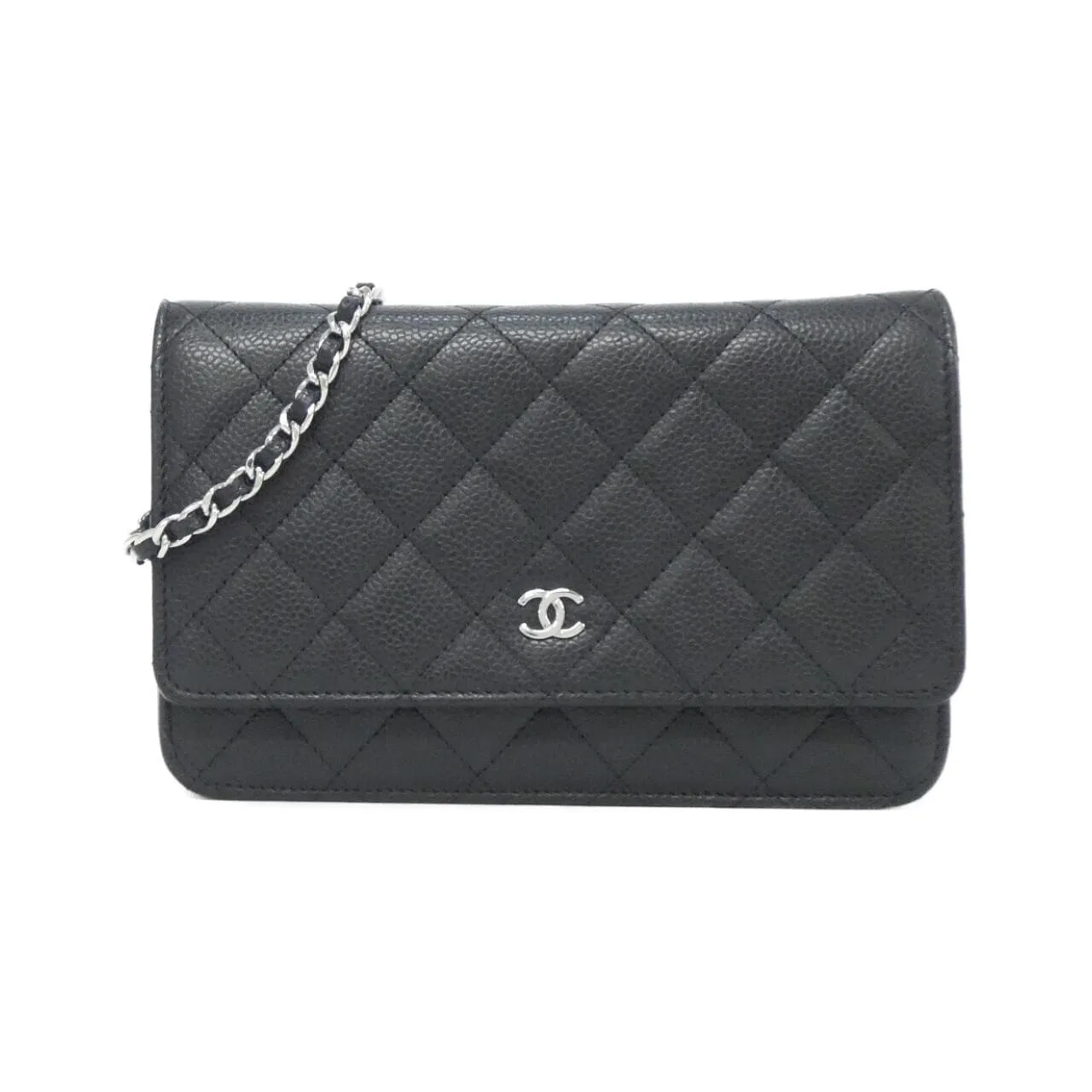 CHANEL Timeless Classic AP0250 Wallet Grained Calfskin Black